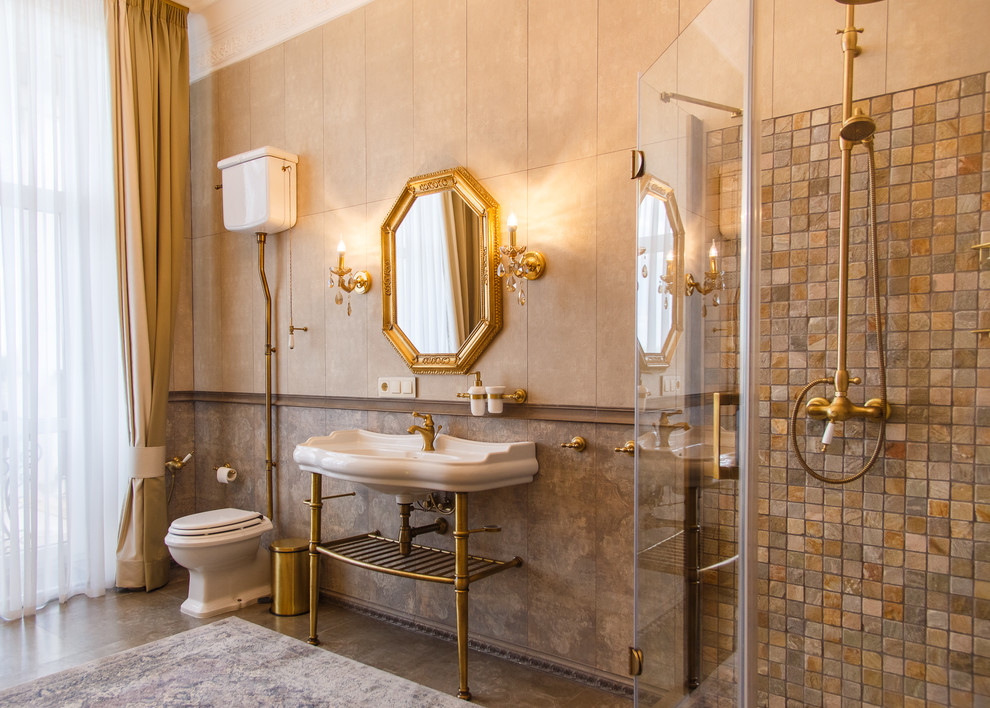 Интерьер загородного дома с двусветным пространством