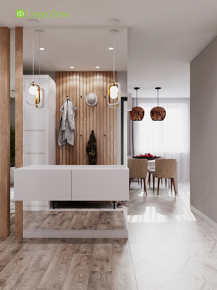 Дизайн интерьера 2-комнатной квартиры 63 кв. м в современном стиле