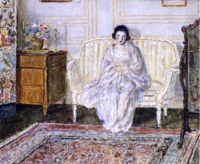 Frederick Carl Frieseke Woman in an Interior, 20