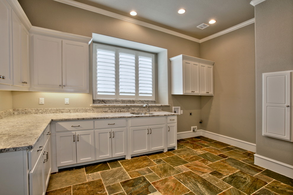 Country laundry room in Dallas.