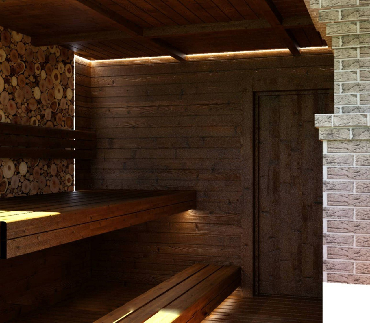 Баня в стиле Шале