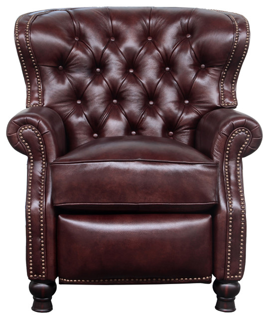 Traditional Recliner Chairs, Presidential Custom Leather Recliner