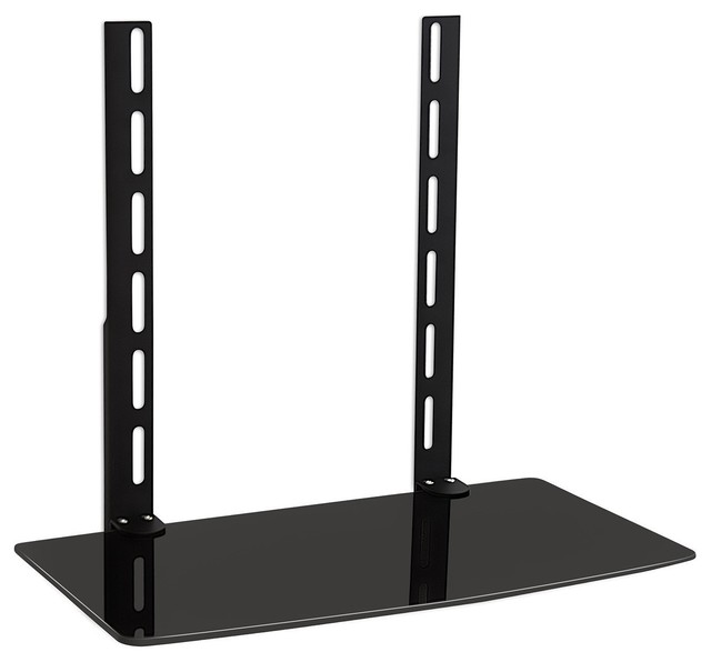 MountIt! TV Wall Mount Shelf Bracket Under TV, AV Components Shelf