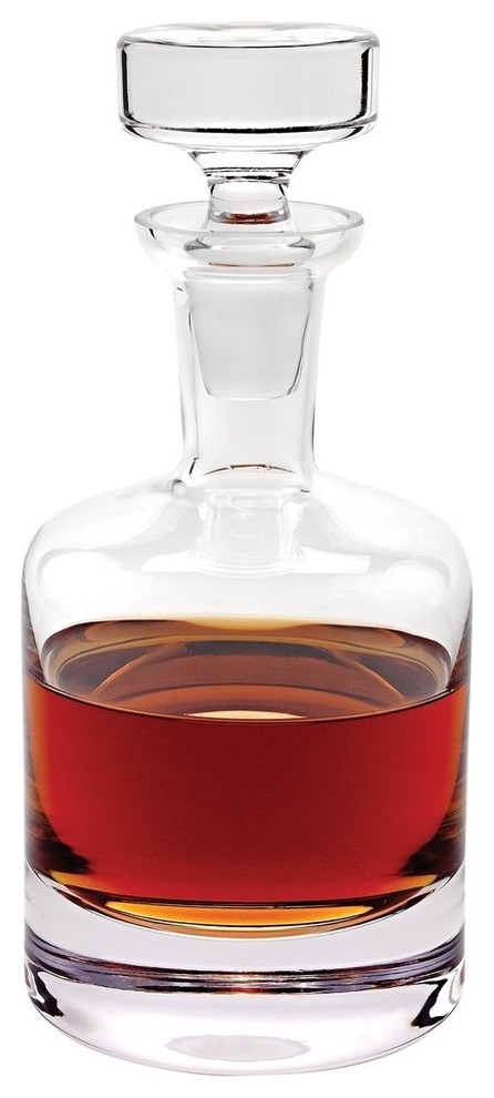 D Como Whisky Scotch Decanter 28 Oz Premium Quality Crystal Glass Contemporary Decanters By Gifts Plaza