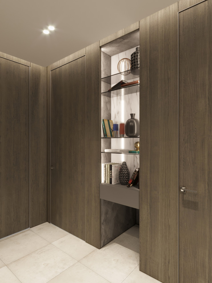 Кухня-гостиная в современном стиле. Визуализация.