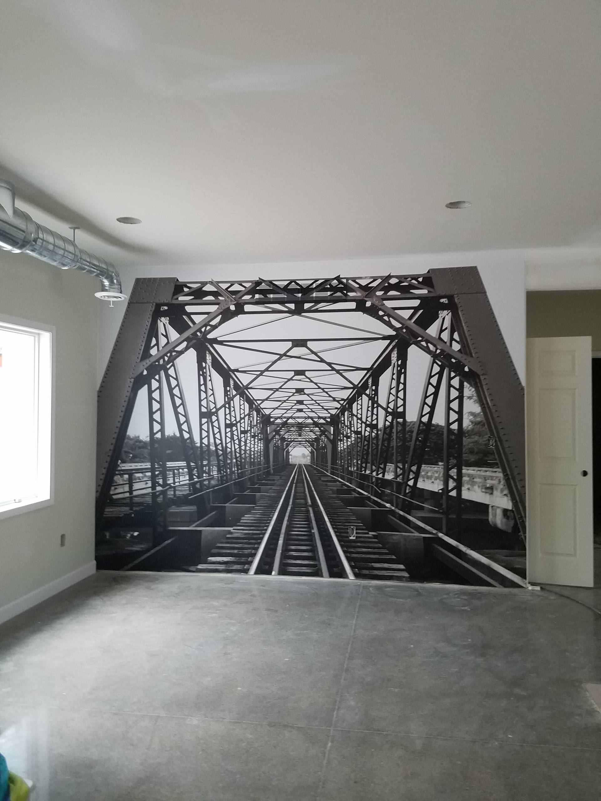 Wallpaper Mural Install: Bridge
