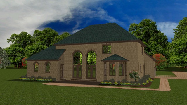 Transitional Design transitional-exterior-elevation