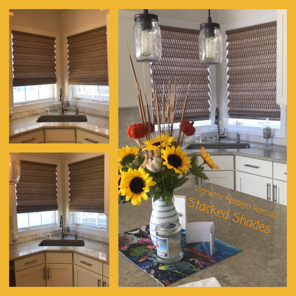 Vignette Modern Roman Stackable Shades -