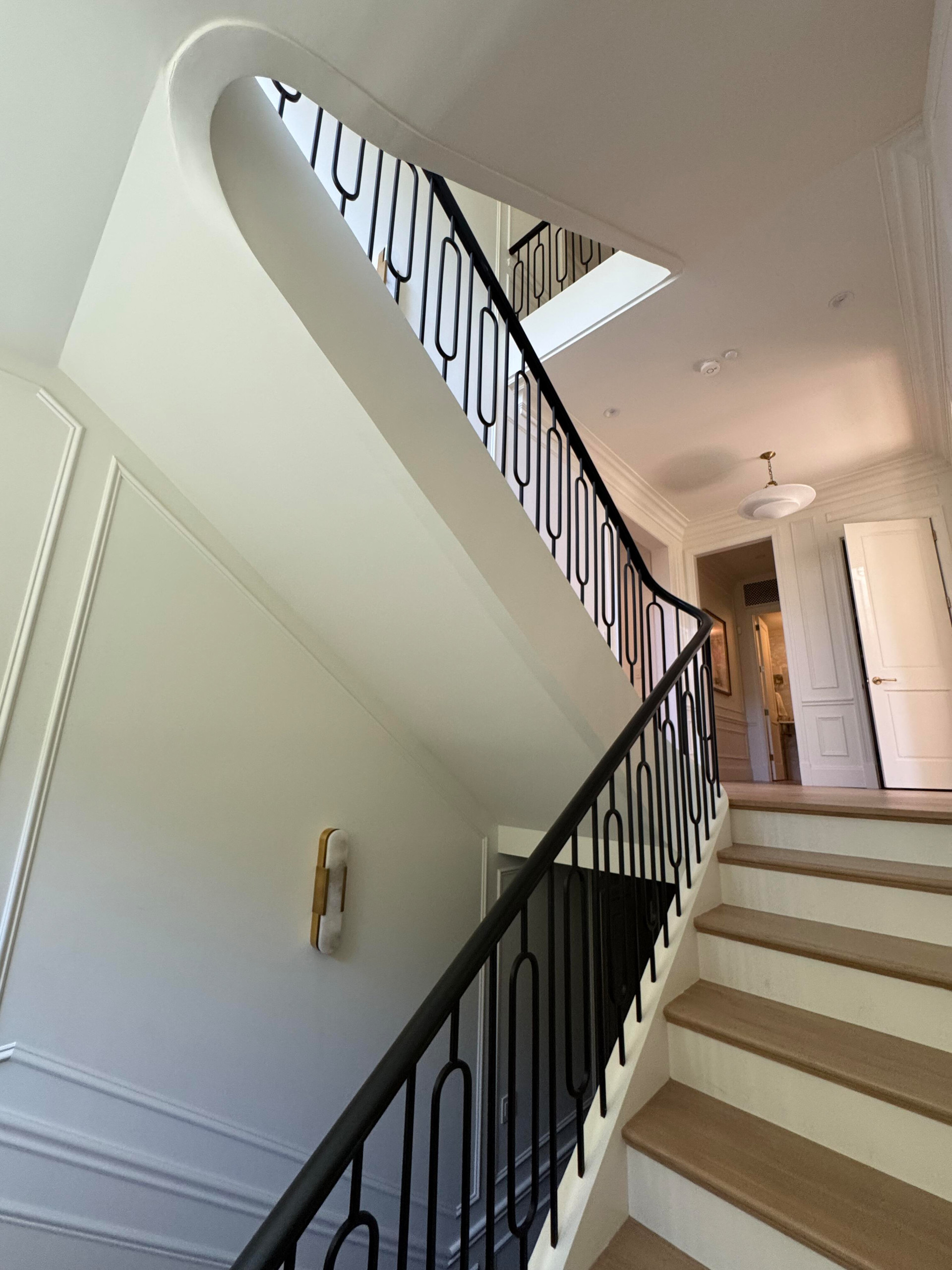 134_Stunning Straight Stair with an Elliptical Twist, McLean, VA 22101