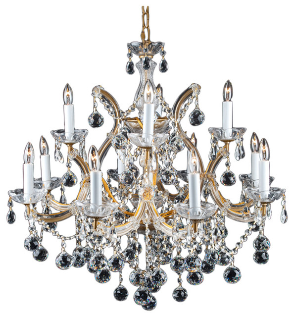 Empress Crystal Chandelier With Crystal Balls Traditional