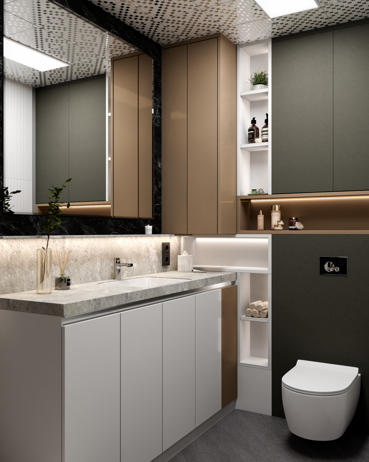 Дизайн 1-к квартиры 44м2 в Красноярске