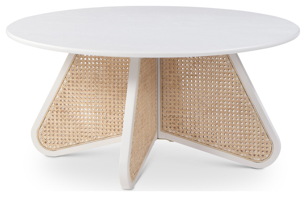 Butterfly Coffee Table, White