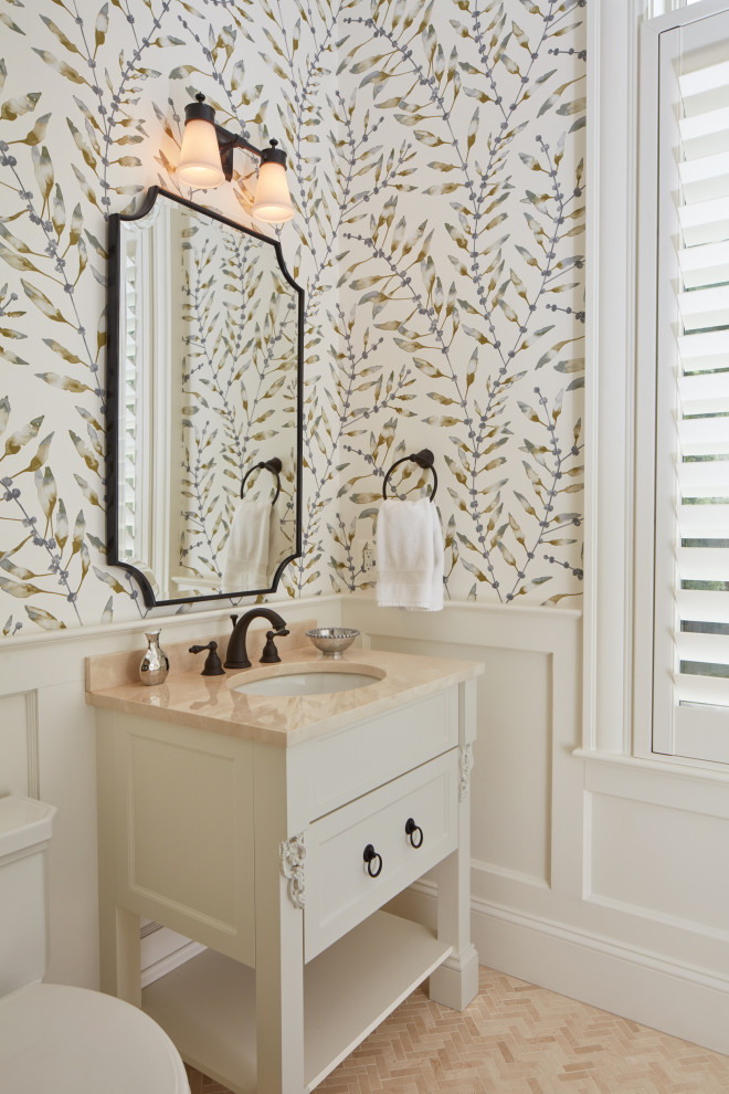 Inspiration for a timeless powder room remodel in Baltimore