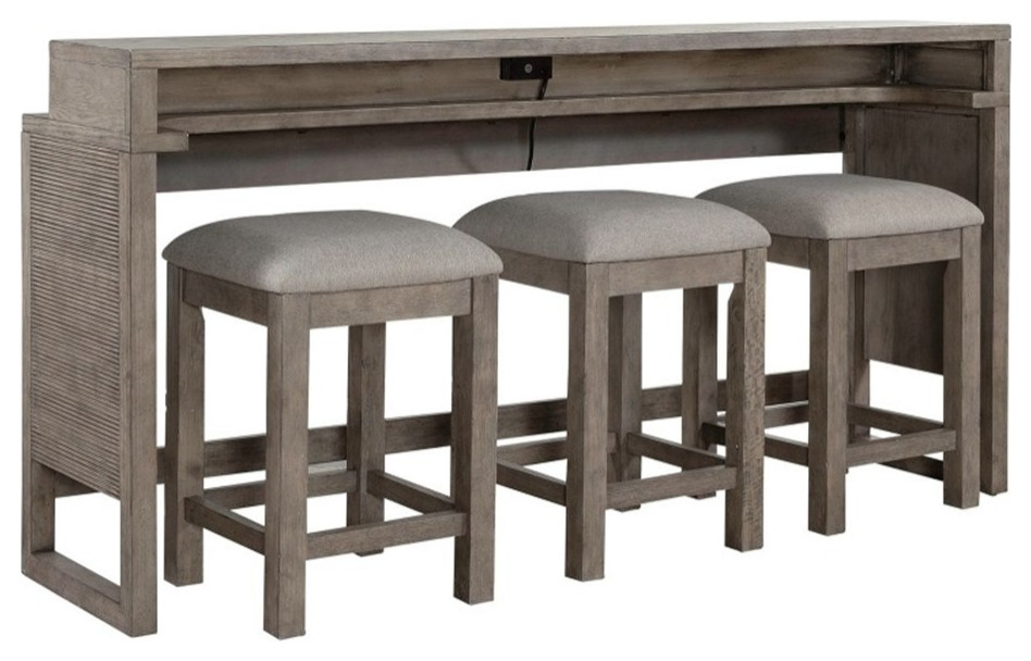 Bartlett Field 4 Piece Console Table Set Farmhouse Indoor Pub And Bistro Sets by