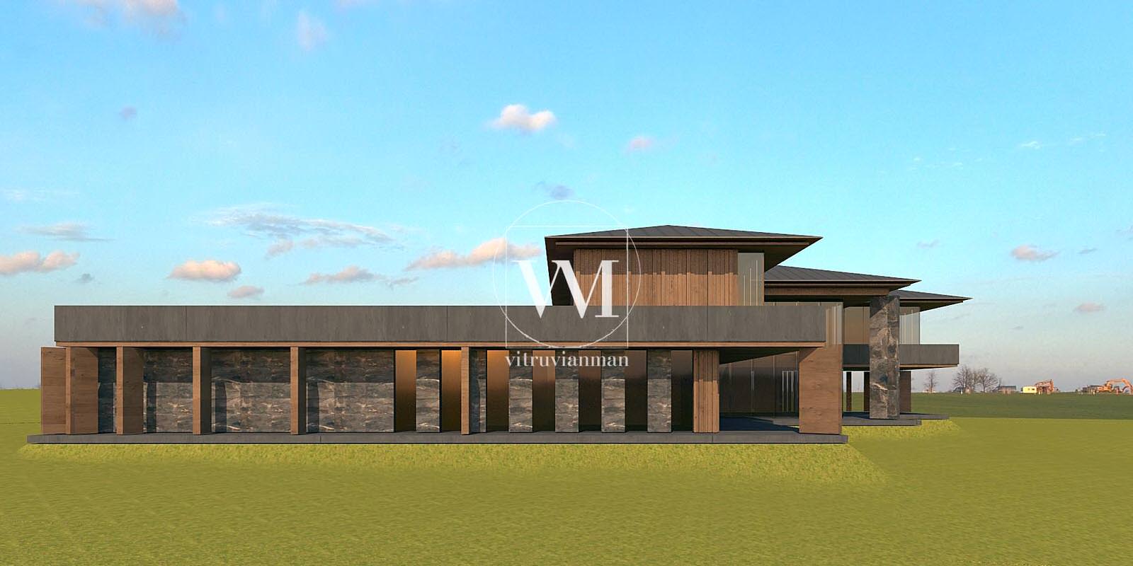 Дом в стиле Райта - Дома прерий - Современная классика - 1200м2