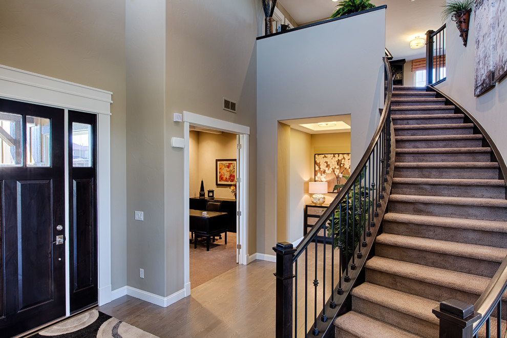 Inspiration for a transitional entryway remodel in Denver