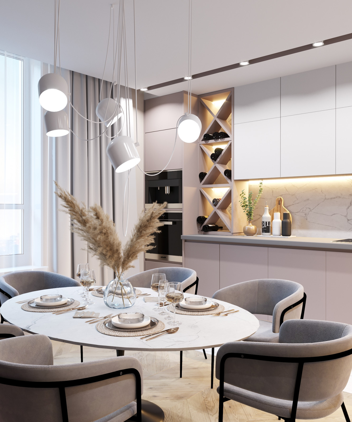 Дизайн-проект квартиры 120 м2 в Москве