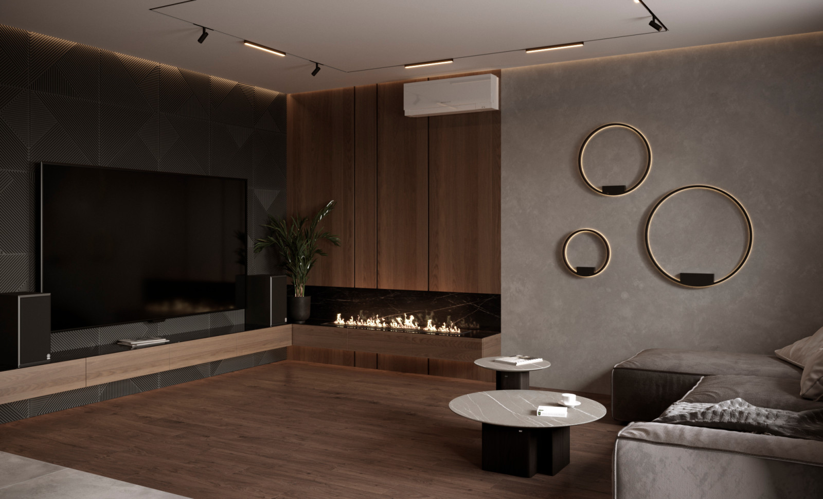 Дизайн интерьера трехкомнатной квартиры "Квартира ЖК Сердце, 98 кв.м"