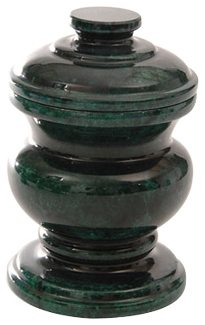 Polished Marble Bathroom Jar, Emerald Green - Traditional - Bathroom ...