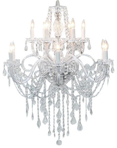 Authentic All Crystal Chandelier 12-Light