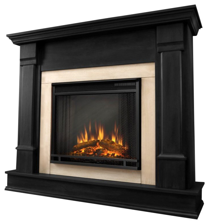 Real Flame Silverton Indoor Electric Fireplace In Black