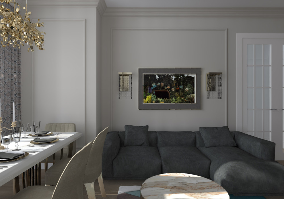 Квартира 100м2 Американская классика в ЖК Триколор