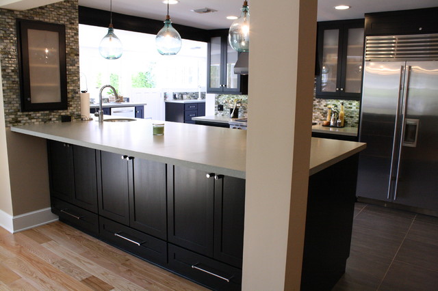 Black Lacquer Kitchen contemporary-kitchen
