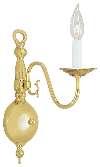 Williamsburgh Wall Sconce, Polished Brass
