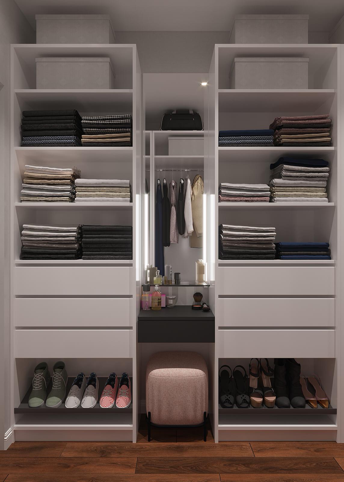 Интерьер в природной гамме для семьи с двумя детьми