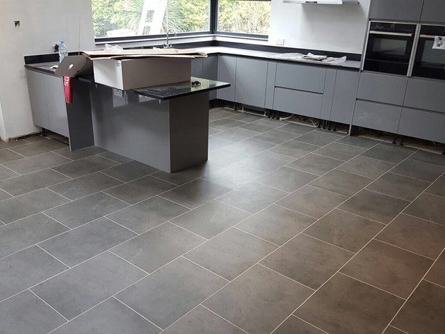 Karndean Knight Tiles To Kitchen Contemporary Kitchen London