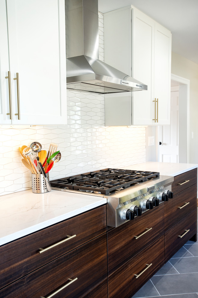 Inspiration for a transitional kitchen remodel in Indianapolis