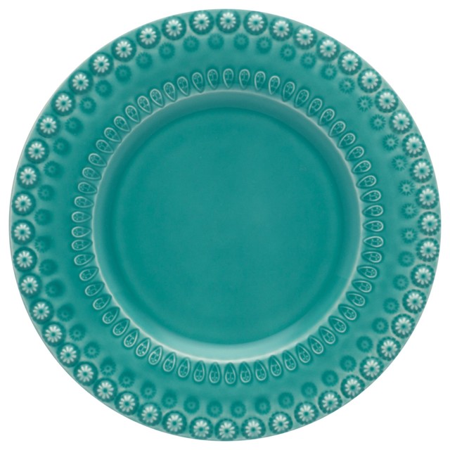 Libbey Glass Salad Plate 7.5 Set of 6 Inch Aqua Green COMINHKPR139874