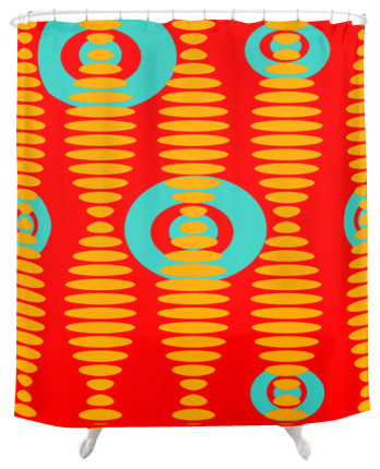 Funky Shower Curtain Abe, Colorful Funky Shower Curtain