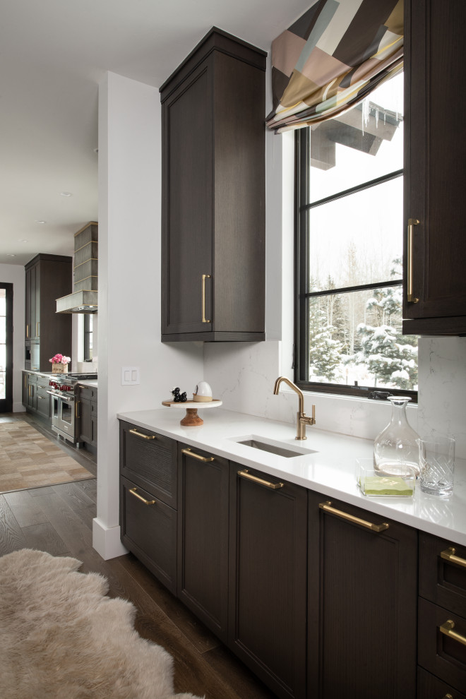Transitional kitchen photo in Denver