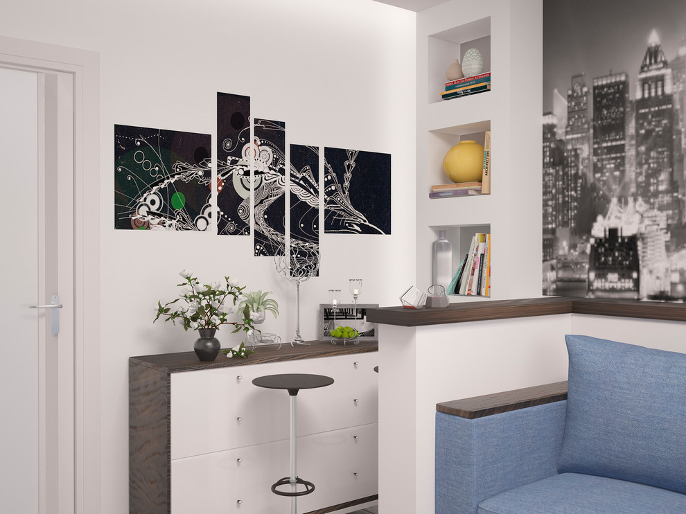 "ЖЕЛАННЫЕ ГОСТИ" 3D проект гостинной в 13,6 м2