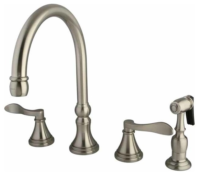 Classic Nu French Satin Nickel Kitchen Faucet - Traditional - Kitchen ...