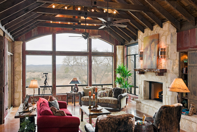 High Ridge Ranch  Eclectic Living  Room  Austin by 