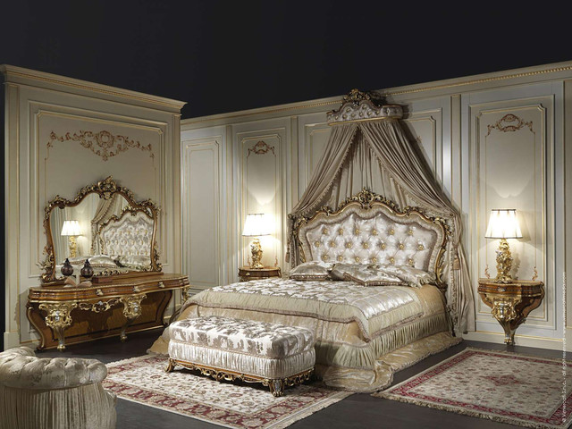 Classic Bedroom Baroque Style Klassisch Schlafzimmer