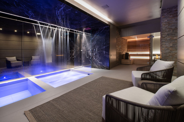 Luxury Home Spa Oasis - Modern - Minneapolis - by Finnleo Sauna