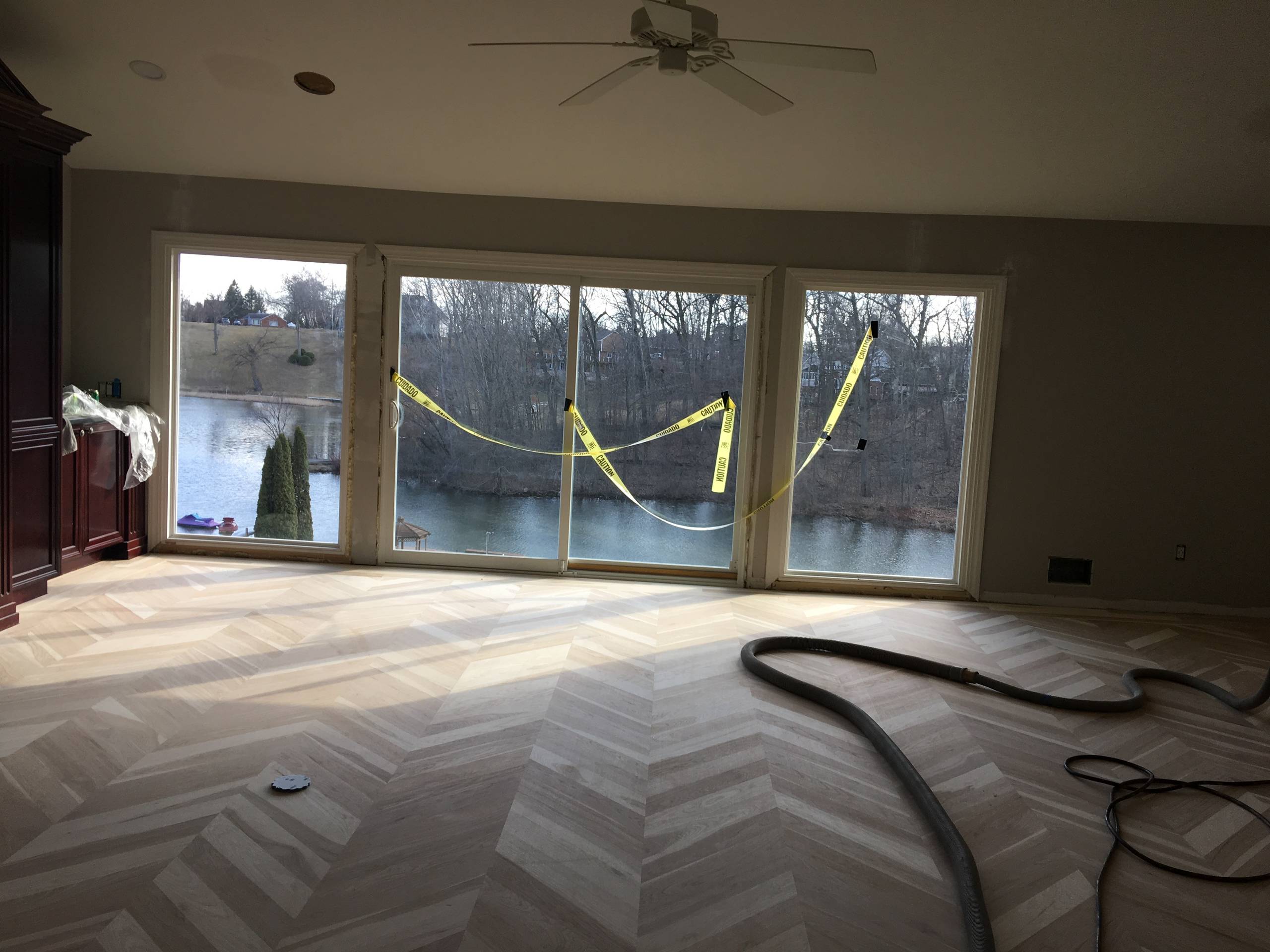 Oxbow Lake Hardwood Flooring and Windows