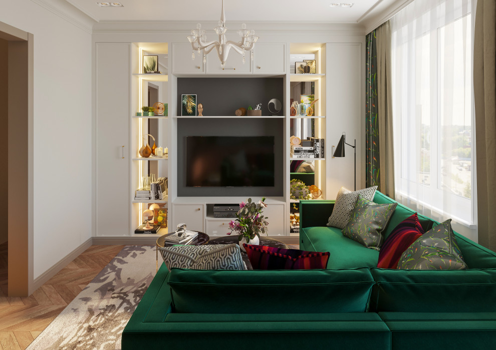 Дизайн четырёхкомнатной квартиры в ЖК Тушино-2018