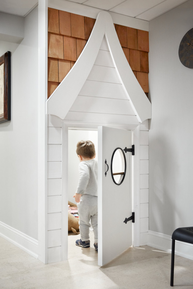 Basement and Sauna - Cherry Hill - Transitional kids' room photo in Philadelphia