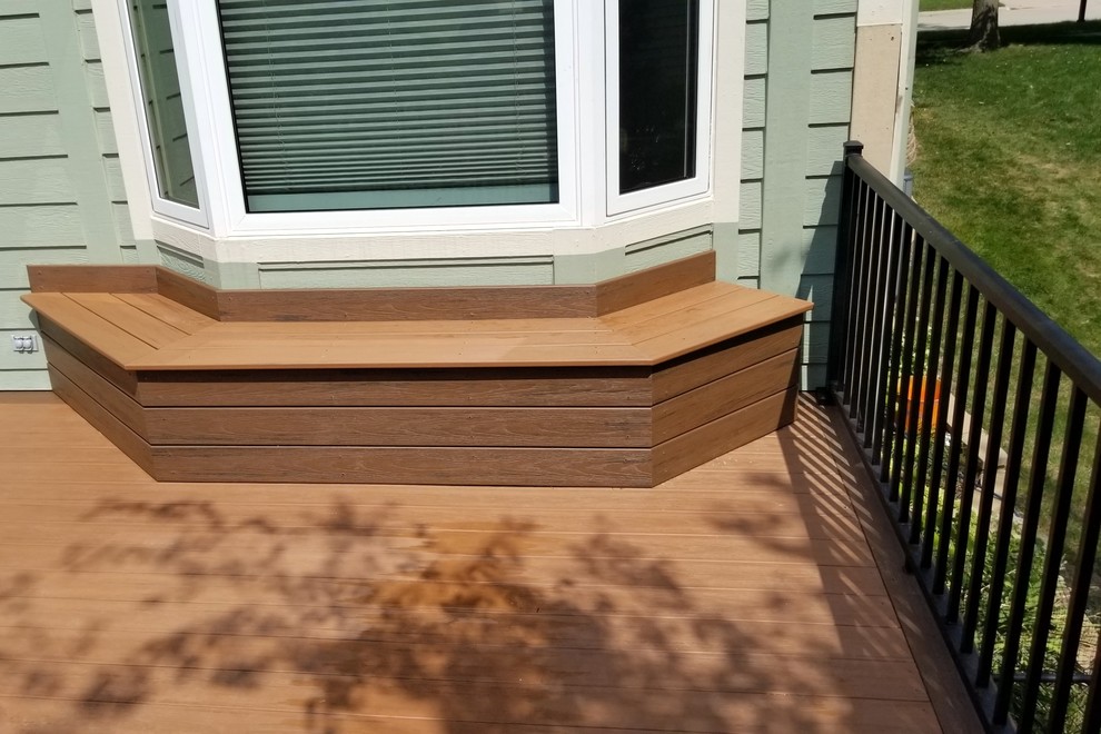 Example of a large backyard deck design with no cover