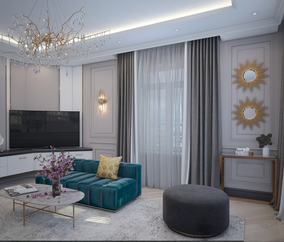 Гостиная в ЖК Дворянский