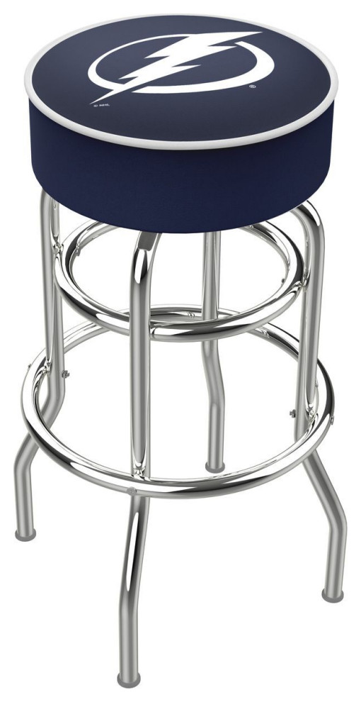 Holland L7C1 Tampa Bay Lightning 25" 2Ring Counter Stool Chrome