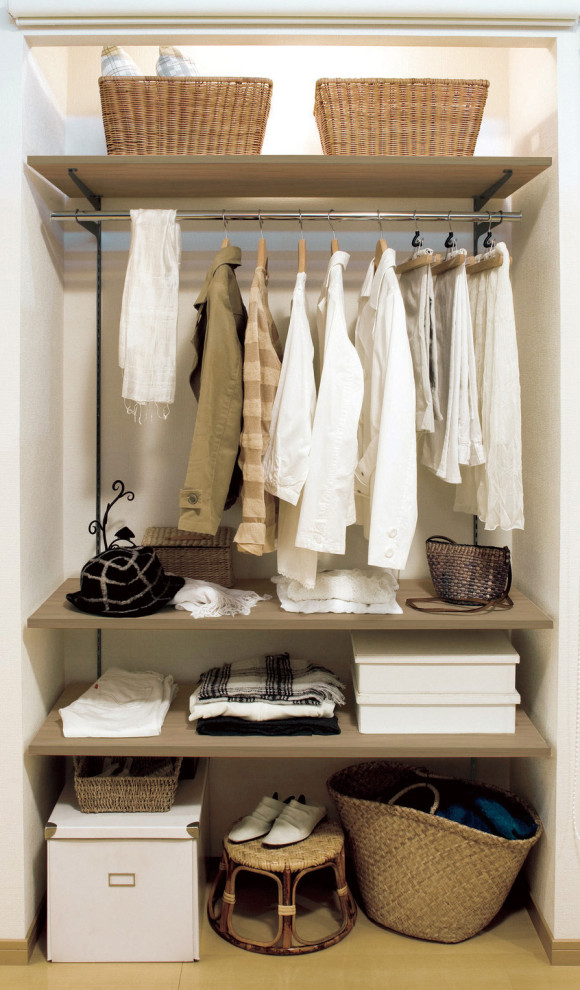 This is an example of a modern storage and wardrobe.