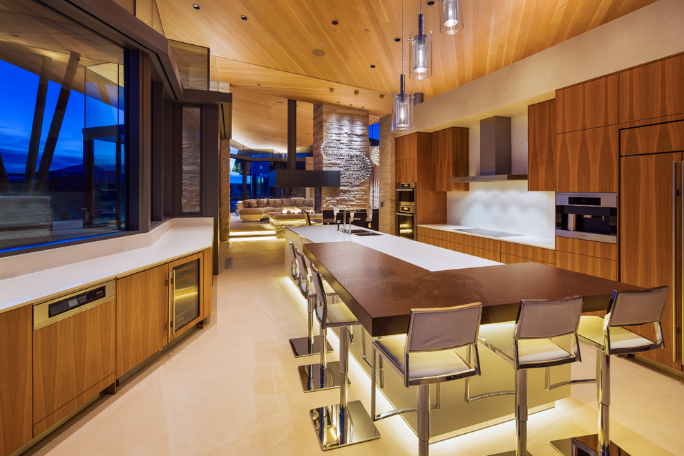 Design ideas for a contemporary home design in Denver.