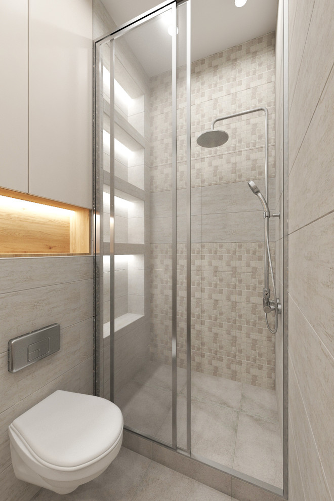 Дизайн интерьера трехкомнатной квартиры 115 м2 (Санкт-Петербург) гостевой туалет