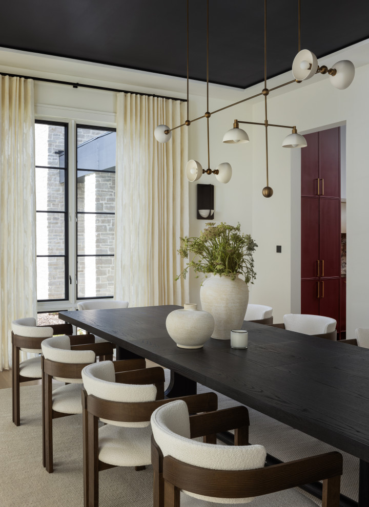Inspiration for a modern dining room remodel in DC Metro