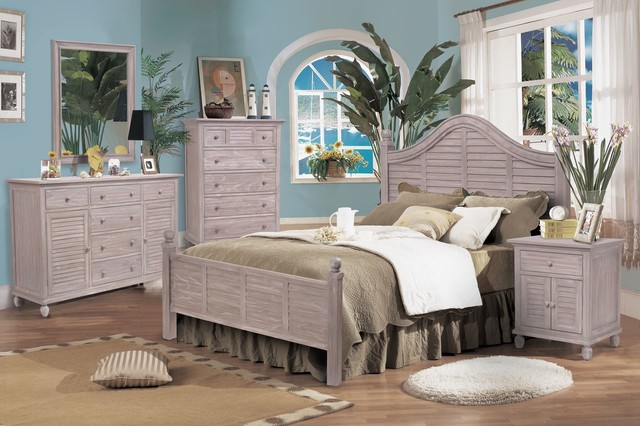 Tortuga Bedroom Collection - Rustic Driftwood Finish